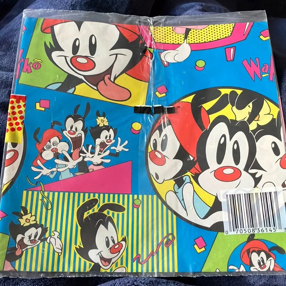 Vintage Animaniacs‎ Gift Wrap - Sealed New Old Stock